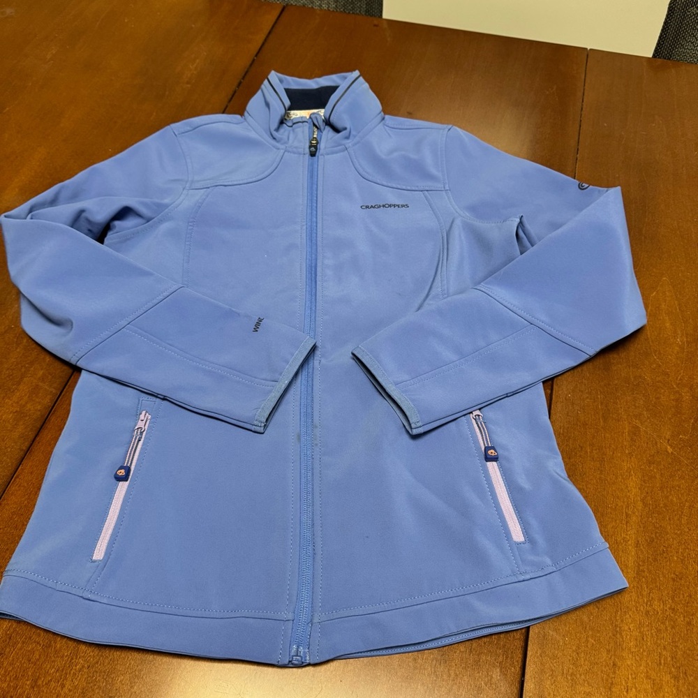 Craghoppers Women's Nuka II Soft Shell Jacket in Blue Violet Full Zip Size 6